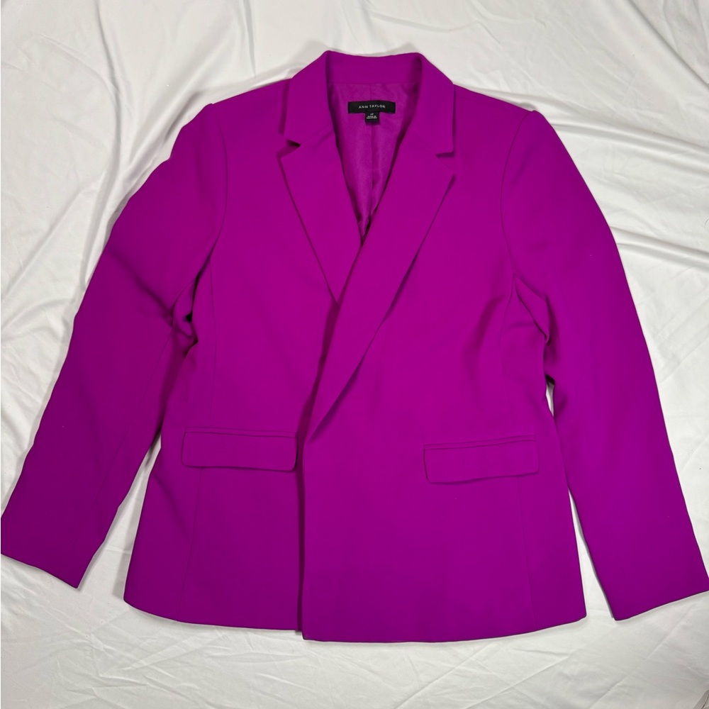 Ann Taylor Vibrant Magenta Blazer